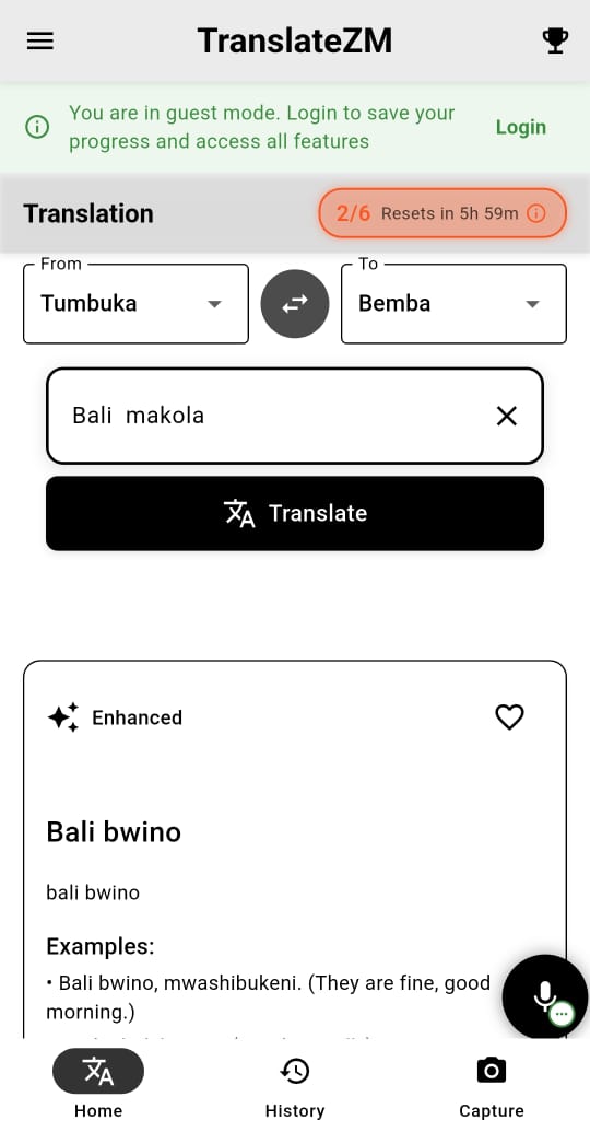 TranslateZM App Preview
